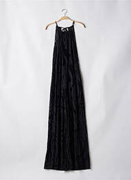 Combi-pantalon tissage crêpe sans manche noir ROTATE femme