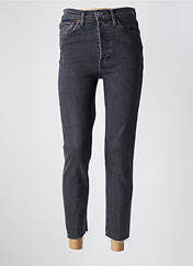 Jeans coupe slim noir RE / DONE pour femme seconde vue