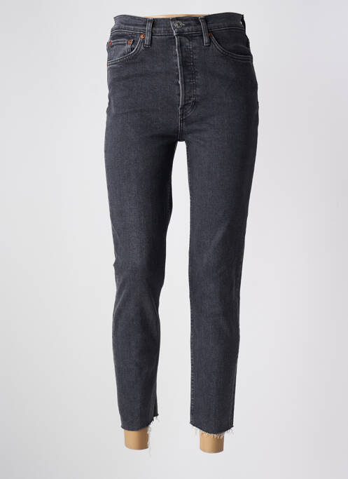 Jeans coupe slim noir RE / DONE pour femme