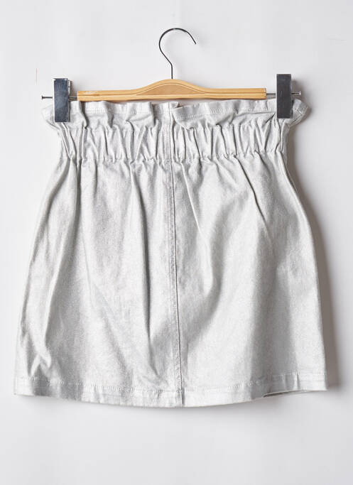 Jupe courte argent 8PM pour femme
