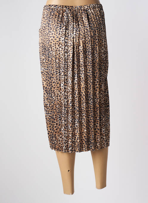 Jupe mi-longue beige RAGDOLL pour femme