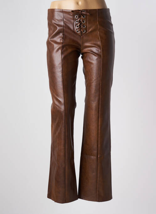 Pantalon flare marron ROTATE pour femme