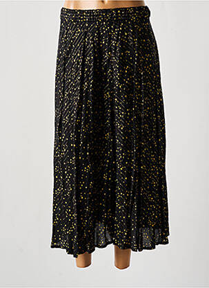 Jupe mi-longue coupe évasée noir SHIRTAPORTER femme