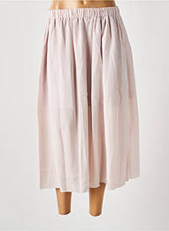 Jupe mi-longue taille élastique beige SAMSOE & SAMSOE femme