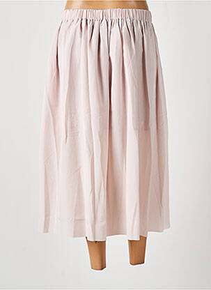 Jupe mi-longue taille élastique beige SAMSOE & SAMSOE femme