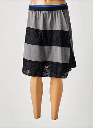 Jupe courte coupe évasée gris KOCHÉ femme