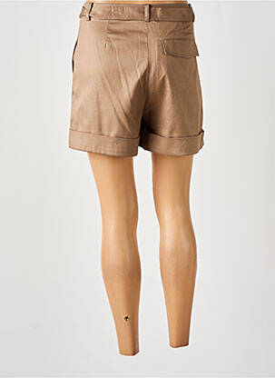 Short fermeture zippée sous rabat avec crochet marron SAMSOE & SAMSOE femme