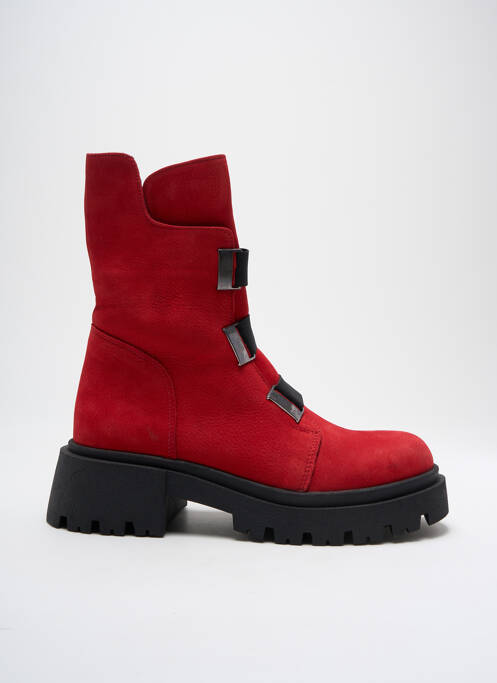 Bottines/Boots rouge METAMORF'OSE pour femme