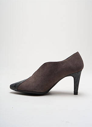 Escarpins tissage satiné talon de 4 à 6cm gris WONDERS femme