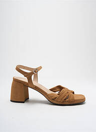 Sandales/nu pieds type de semelle amortissante talon de 4 à 6cm marron WONDERS femme