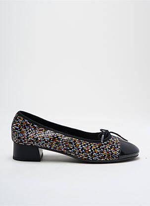 Ballerines impression talon plat jusqu'à 3cm noir HIRICA femme