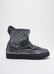 Bottines/boots matière lisse talon plat jusqu'à 3cm argent EMILIE KARSTON femme