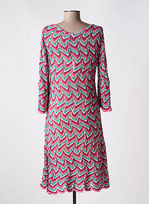 Robe pull col v manches 3/4 rose ALDO MARTIN'S femme