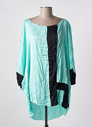 Tunique manches longues col rond bleu OZAI N KU femme
