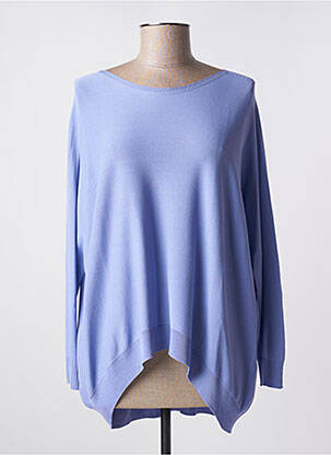 Pull col bateau manches longues violet CARTA LIBERA femme