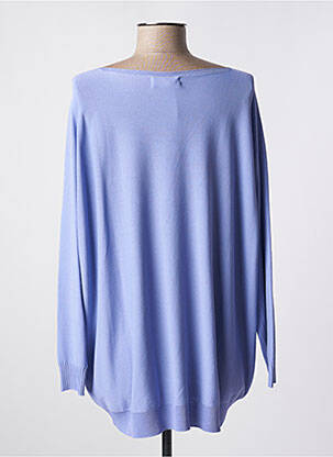 Pull col bateau manches longues violet CARTA LIBERA femme