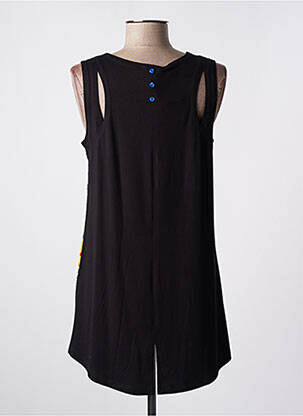 Tunique sans manche col rond noir DOLCEZZA femme
