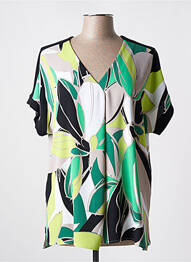 Tunique manches courtes coupe fluide vert JOSEPH RIBKOFF femme