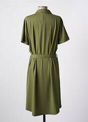 Robe mi-longue vert HBT pour femme seconde vue