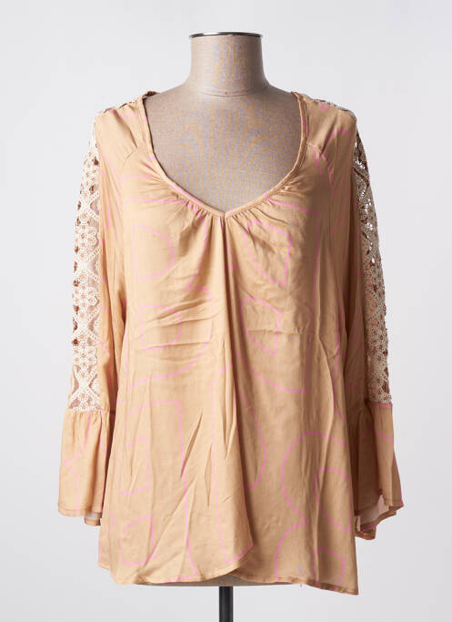 Blouse beige LES BLONDINETTES pour femme