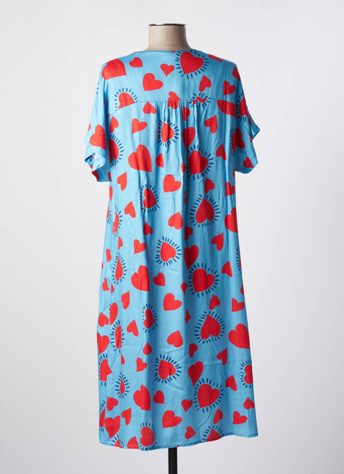 Robe mi-longue bleu LES BLONDINETTES pour femme
