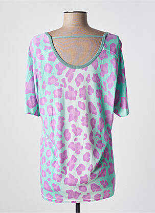 Pull col v manches courtes violet JEI'S BY LETIZIA DENARO femme