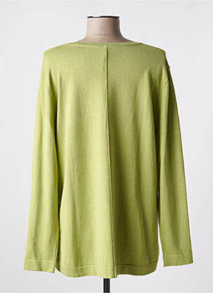 Pull coupe cintrée manches longues vert SCORZZO femme