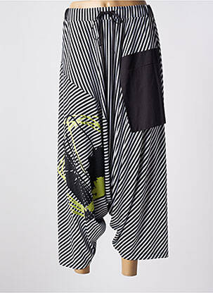 Sarouel stretch taille haute noir LUUKAA femme