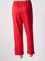 Pantalon 7/8 rouge FRANCK ANNA pour femme seconde vue