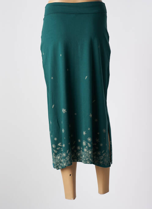 Jupe longue vert TRANQUILLO pour femme