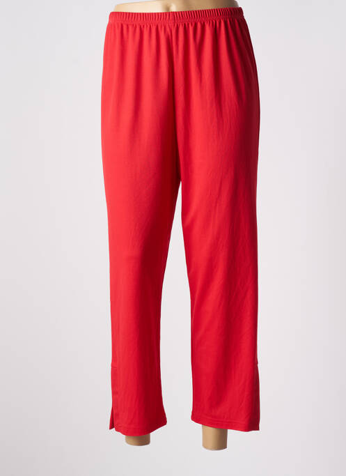 Pantalon 7/8 rouge FRANCK ANNA pour femme