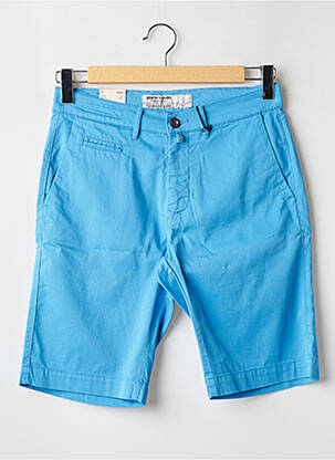 Bermuda coupe droite taille normale bleu PIERRE CARDIN homme