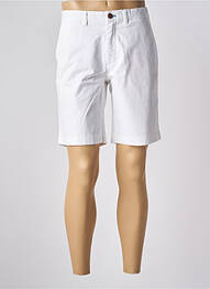 Bermuda coupe droite taille normale blanc VICOMTEA homme