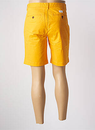 Bermuda coupe droite taille normale jaune VICOMTEA homme