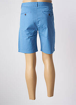Bermuda coupe droite taille normale bleu VICOMTEA homme