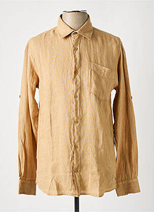 Chemise manches longues manches longues beige HERO SEVEN homme