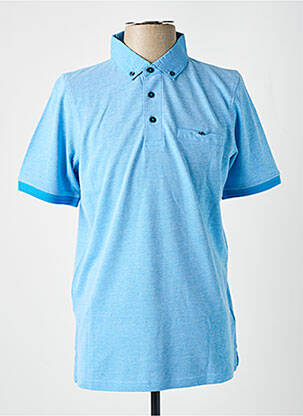 Polo stretch manches courtes bleu FYNCH-HATTON homme