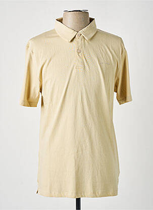Polo tissage jersey manches courtes beige HERO SEVEN homme
