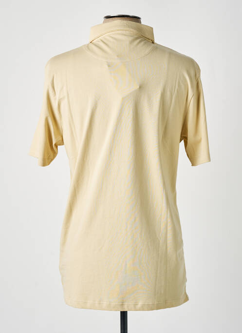 Polo tissage jersey manches courtes beige HERO SEVEN homme