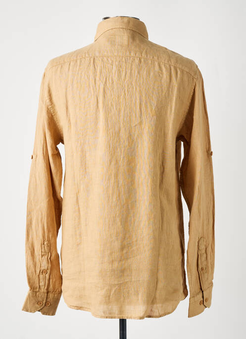 Chemise manches longues beige HERO SEVEN pour homme