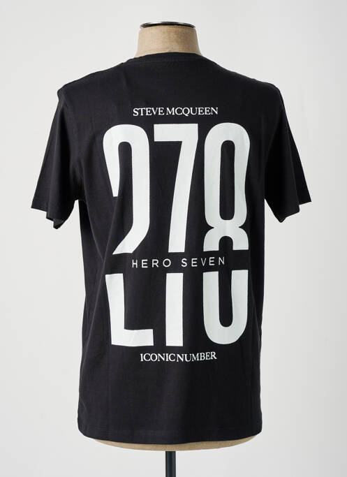 T-shirt noir HERO SEVEN pour homme