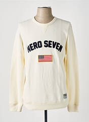 Pull col roulé beige HERO SEVEN pour homme seconde vue