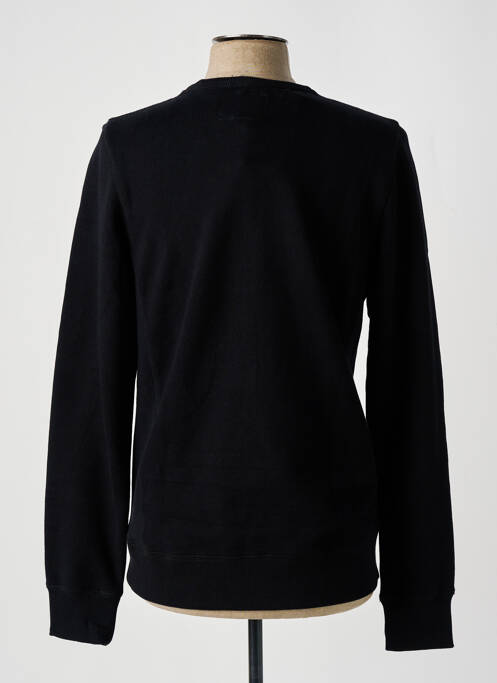 Sweat-shirt tissage jersey manches longues noir HERO SEVEN homme