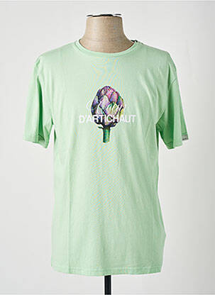 T-shirt stretch manches courtes vert HERO SEVEN homme