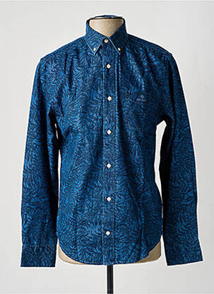 Chemise manches longues manches longues bleu GANT homme