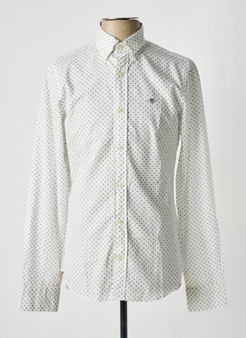 Chemise manches longues blanc GANT pour homme