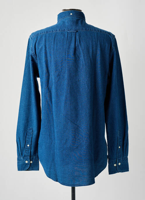 Chemise manches longues bleu GANT pour homme