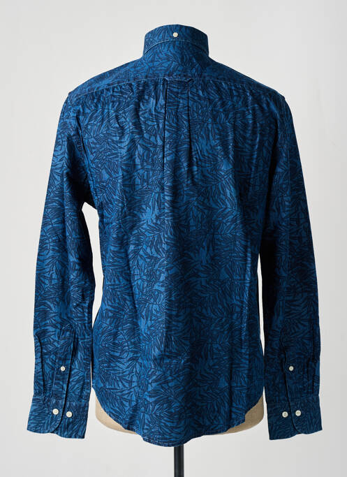 Chemise manches longues bleu GANT pour homme