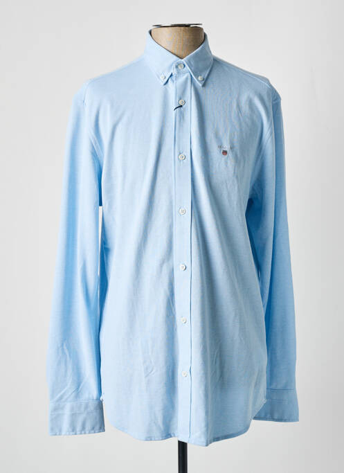 Chemise manches longues bleu GANT pour homme