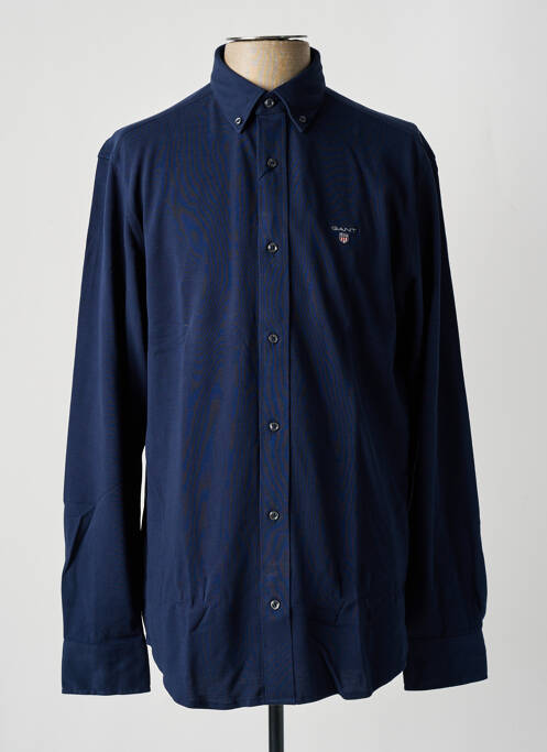 Chemise manches longues bleu GANT pour homme